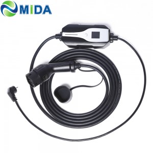 EV Charging Cable  Portable Home Fast EVSE Charger Compatible with All Connectors for  IEC 62196-2 Type 2