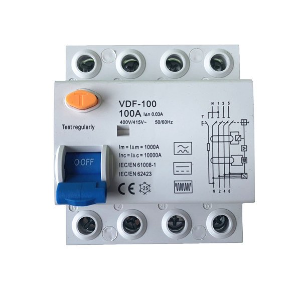 IEC 61008-1 RCD B Type RCCB 100A 30mA 300mA 10KA 2P 4Pole Circuit Breaker Featured Image