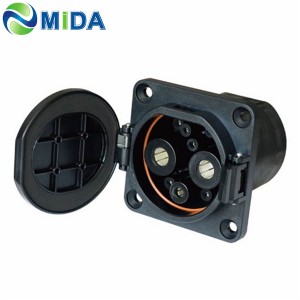 80A/125A China Standard GB/T DC EV Charger Socket with 1m Cable