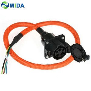 China SAE J1772 40A Type1 EV Socket with 5m Cable