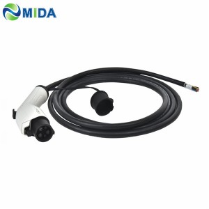 type 1 J1772 ev extension cable for electric vehicle charging 16A 5m