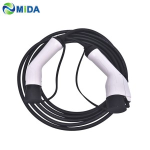 5m 32A type 1 to type 2 ev charging cable for electric vehicles charging