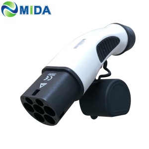16A/32A 1Phase Type2 IEC62192 Male Connector AC EV Charging Plug
